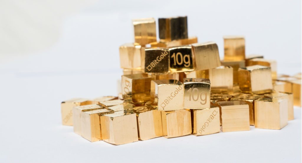 BitGold: Save in Gold, Spend with a Debit Card BitGold gold cubes