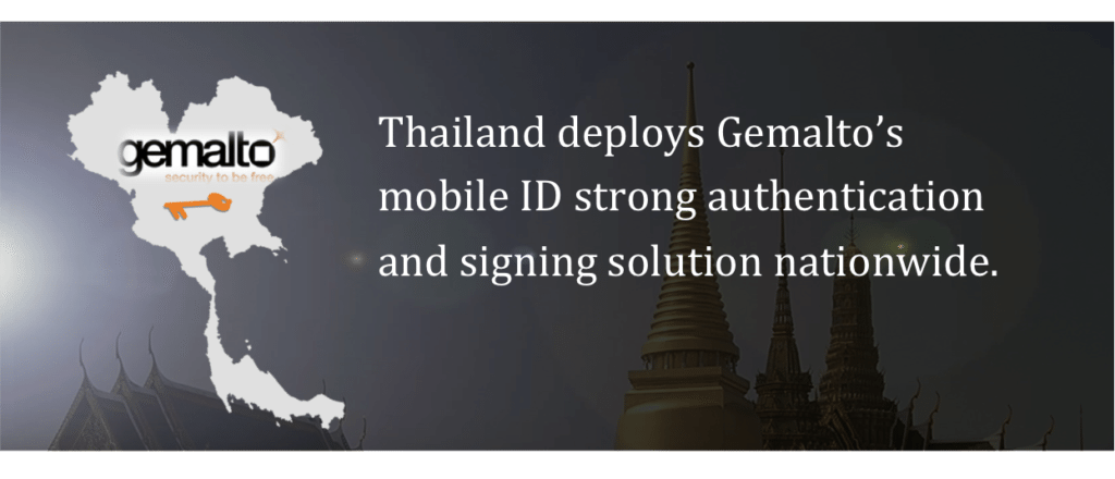 Gemalto mobile ID authentication in Thailand