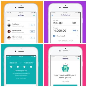 Azimo mobile app
