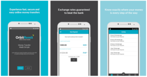 OrbitRemit mobile app