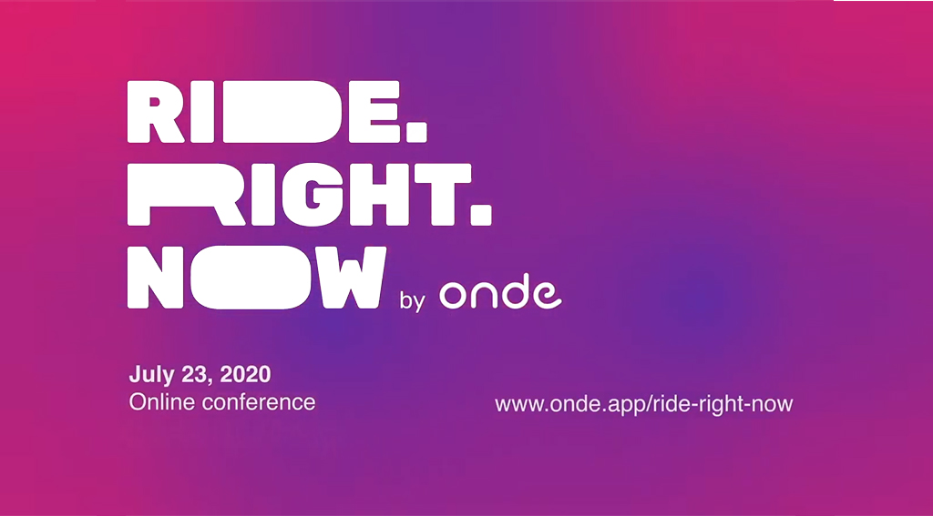 Onde Launches “Virtual Ride.Right.Now” Conference for Ride-Hailing Entrepreneurs Onde Launches Virtual Ride.Right.Now Conference for Ride-Hailing Business