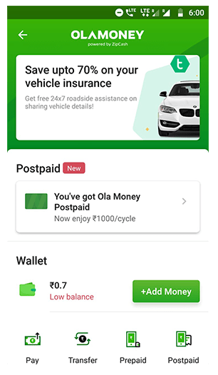 OlaMoney Postpaid