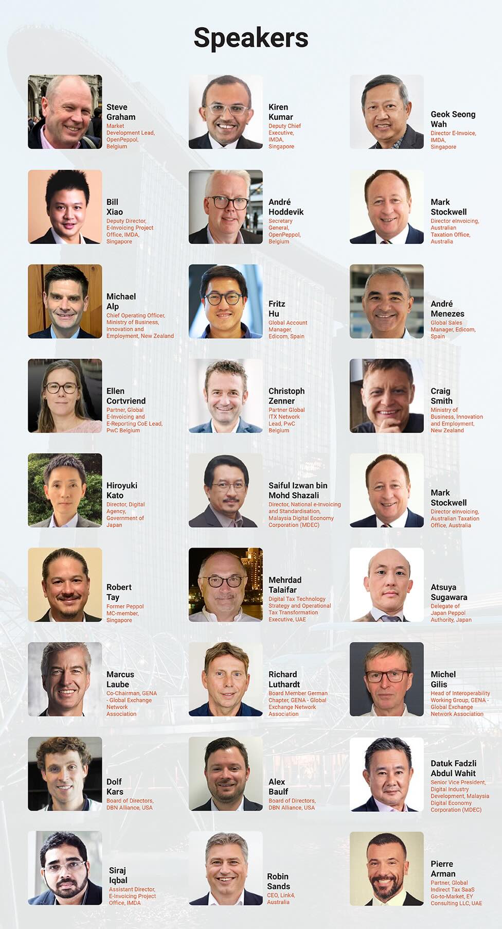 E-Invoicing Exchange Summit Speakers