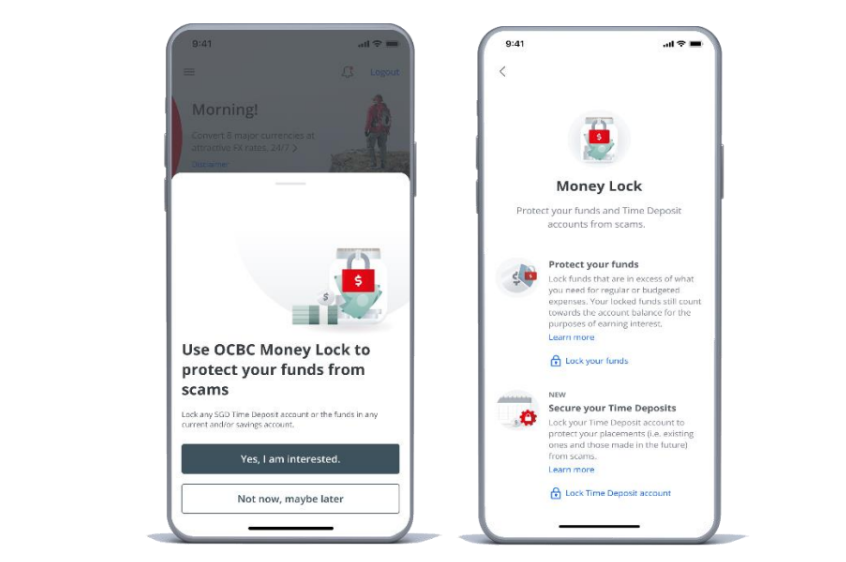 OCBC Enhances Digital Security, Extends OCBC Money Lock to Time Deposits OCBC Enhances Digital Security, Extends OCBC Money Lock to Time Deposits