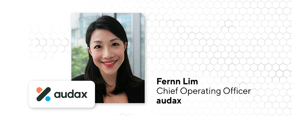 Top women fintech leader asia - Fernn Lim, COO, audax
