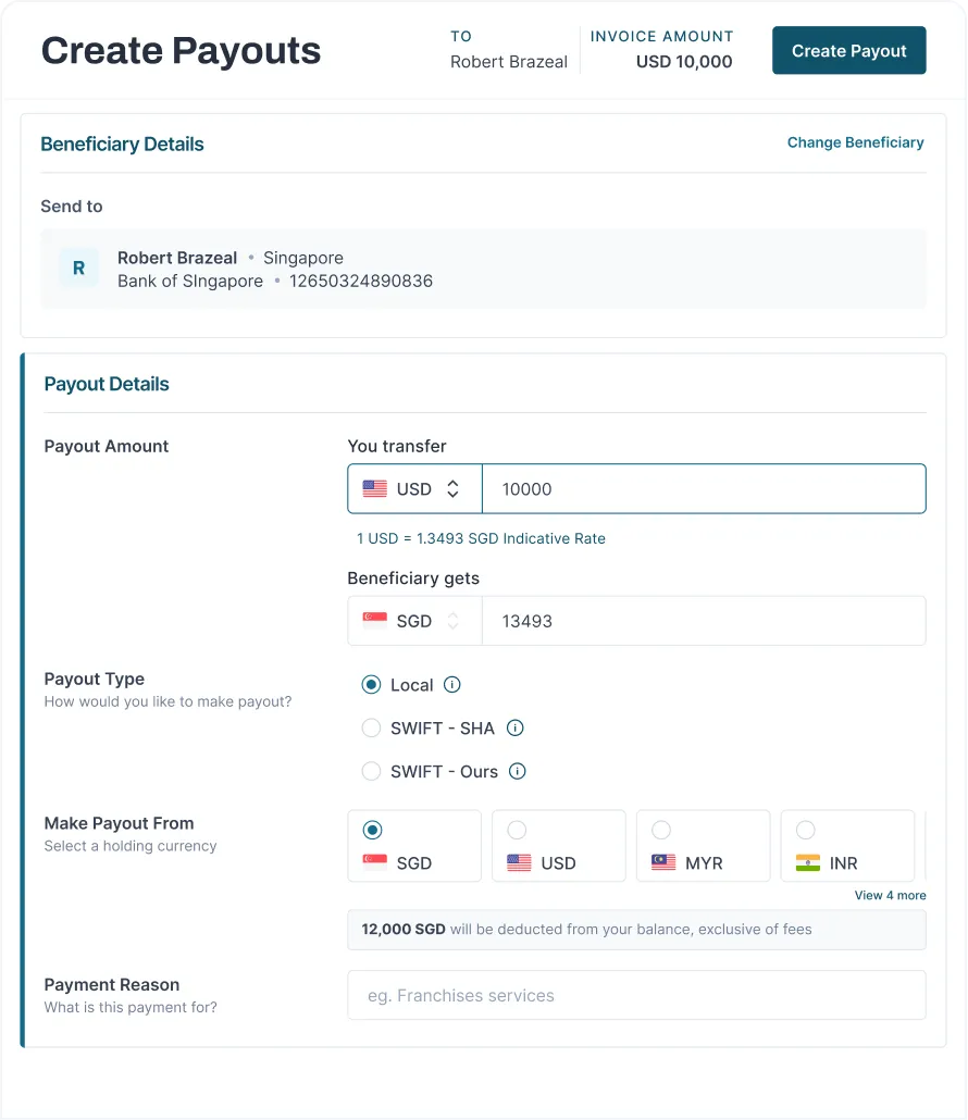 Tazapay platform, Source: Tazapay