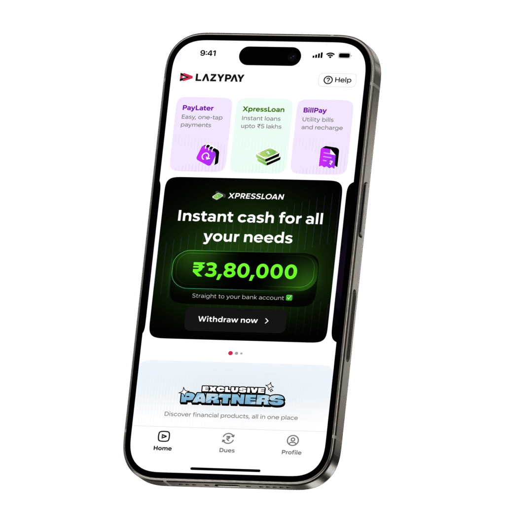 LazyPay app, Source: LazyPay