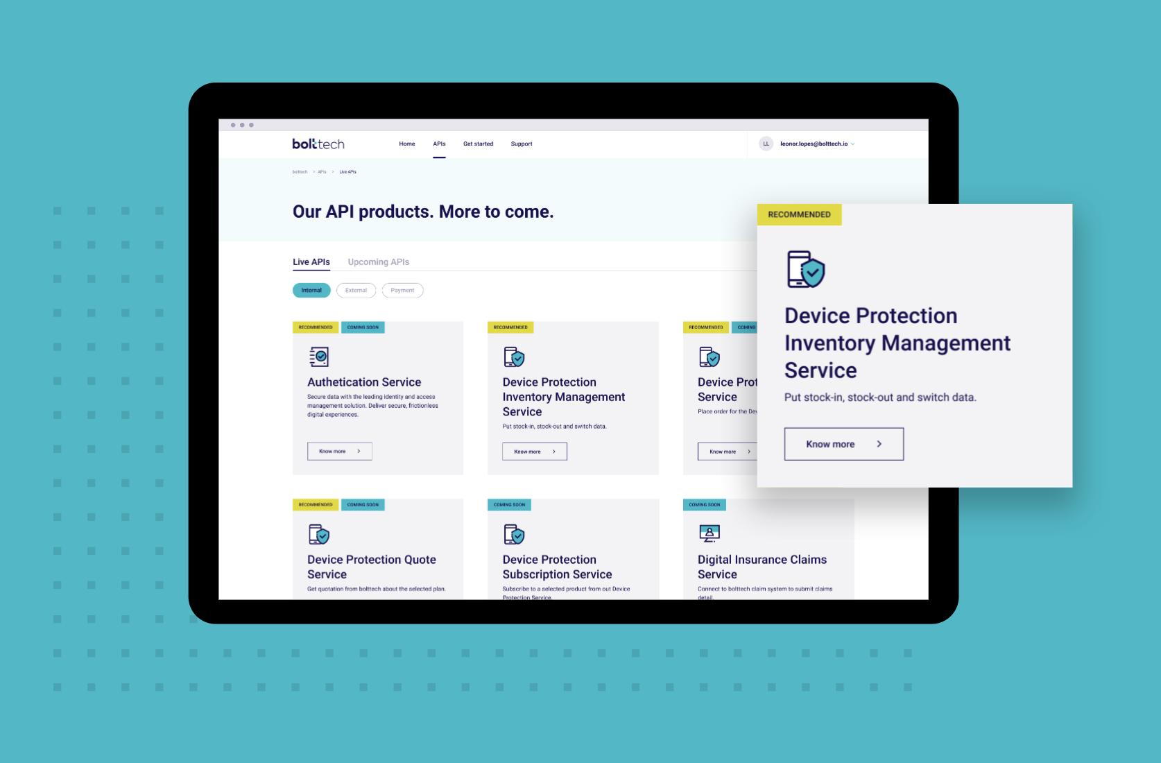 Bolttech API sandbox, Source: Bolttech