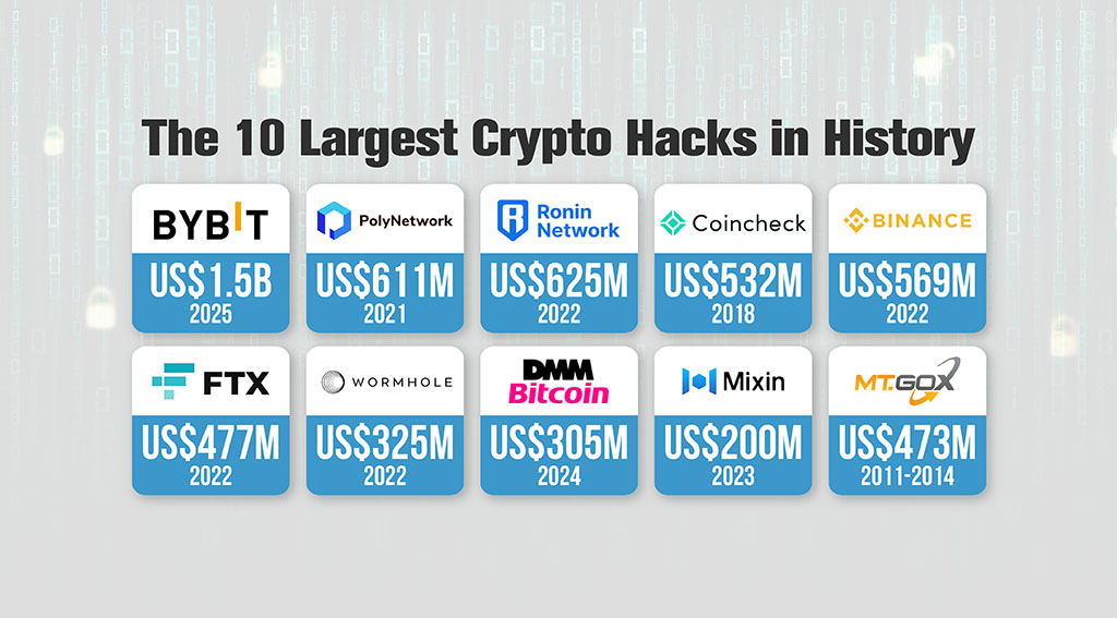 The Biggest Crypto Hacks and What They Reveal About the Future of Digital Security (2025) biggest crypto hacks
