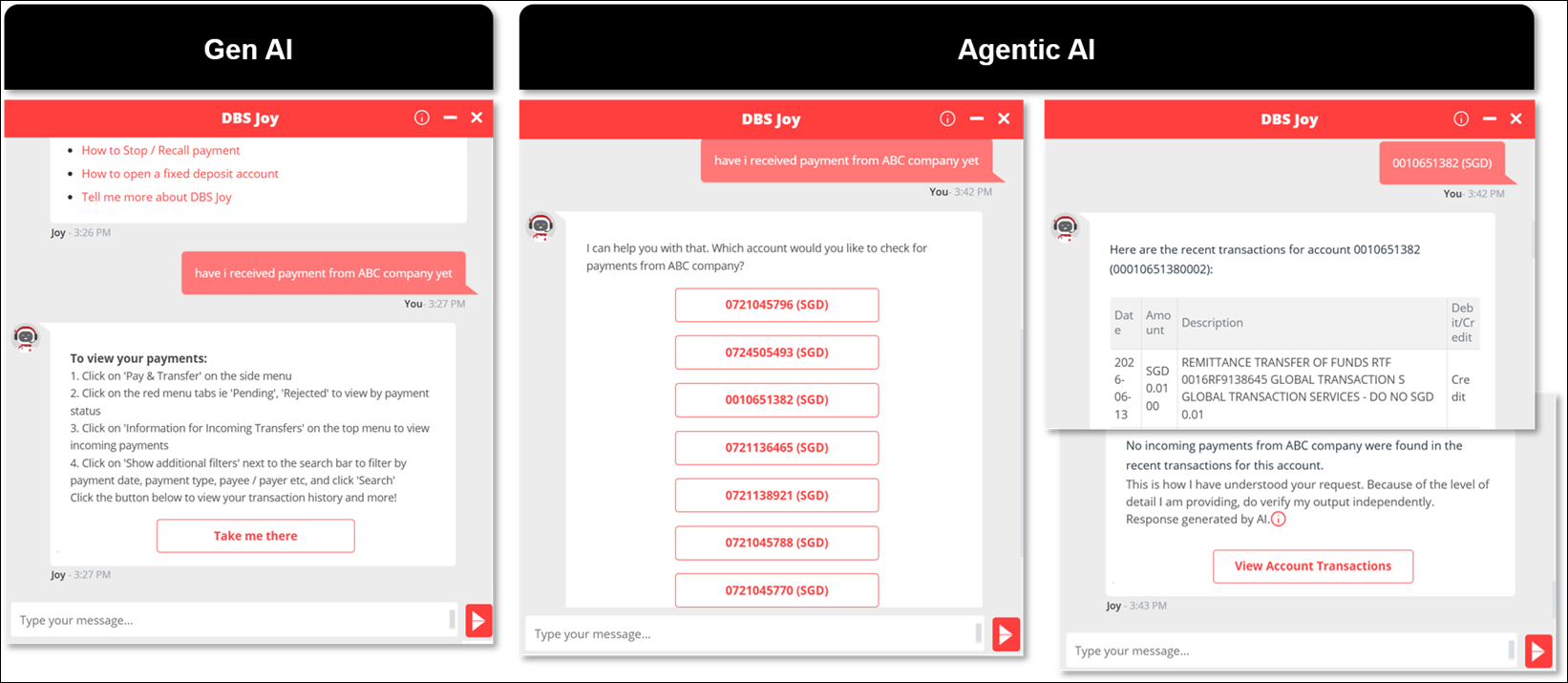 DBS AI assistant